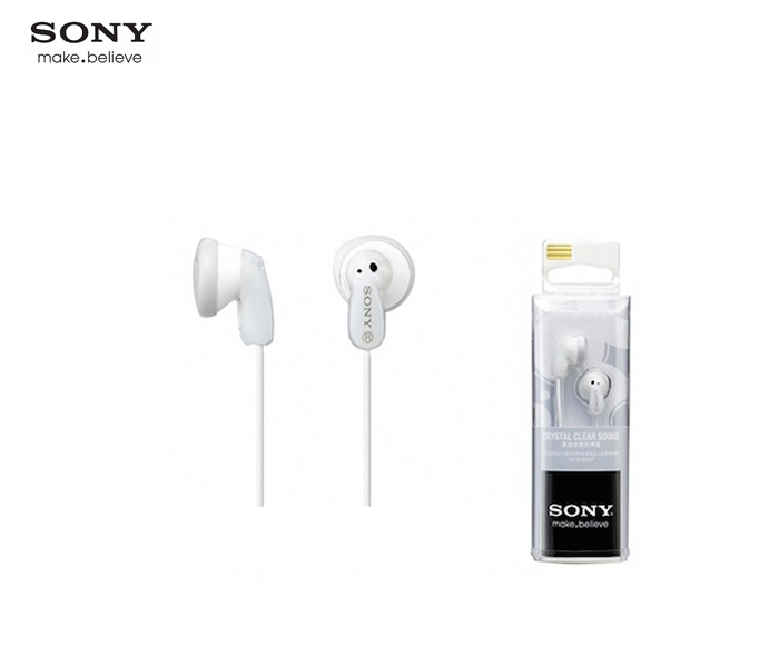 Sony MDRE9 Stylish In Ear Headphones - White  - Zoom Image 1