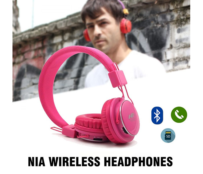 NIA Q8 Foldable Wireless Bluetooth Headphone with Mic - Zoom Image 4