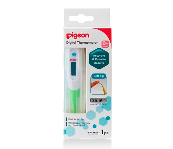 Pigeon N11583530A Digital Thermometer - Green & White - Zoom Image 1