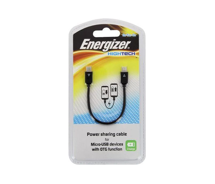 Energizer LCAEHPOWSHMC2 15 Cm Hightech Power Sharing Cable On-The-Go for Micro USB Device - Black - Zoom Image 1