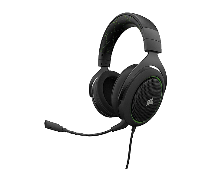 Corsair CA-9011171-NA HS50 Stereo Gaming Headset - Green - Zoom Image 1