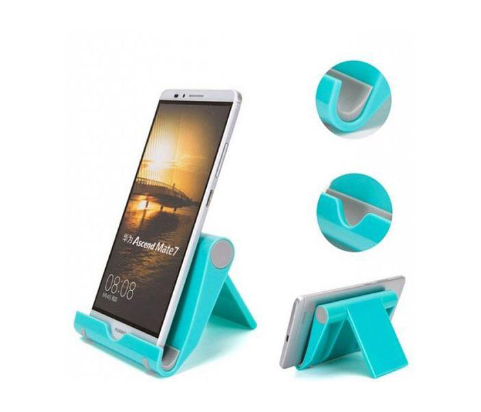 Zooni Universal Foldable Mini Stand Stents For Smartphones & Tablets - Blue - Zoom Image