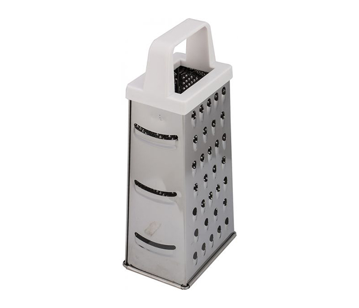 Prestige PR54050 4 Way Stainless Steel Box Grater, Silver & White - Zoom Image