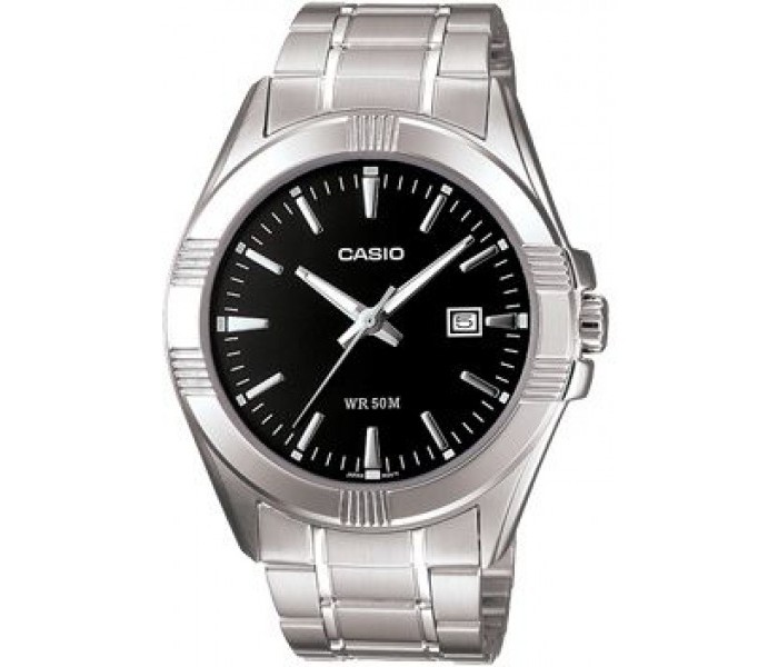 Casio MTP-1308D-1AVDF (CN) Mens Analog Watch Silver and Black - Zoom Image