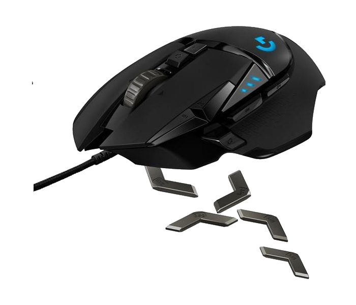 Logitech 910-005471 G502 Hero High Performance Gaming Mouse - Black - Zoom Image 1