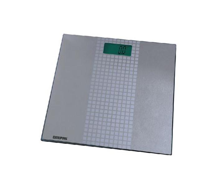 Geepas GBS4214 Digital Weighing Bathroom Scale - Silver - Zoom Image 1