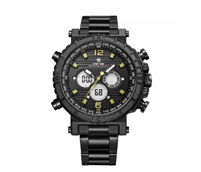 Weide WH-6305MB Analog and Digital Watch Yellow and Black - Zoom Image 1