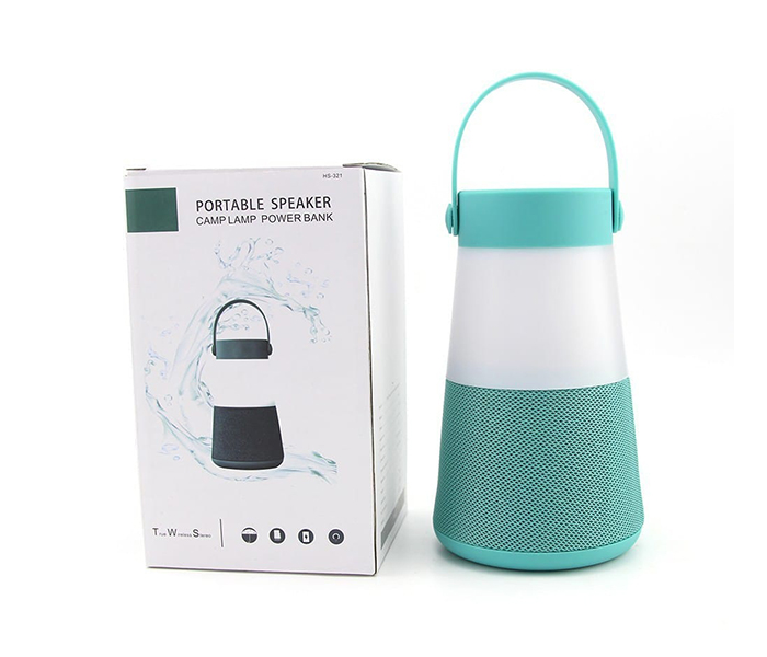 HS 321 Portable Stereo Wireless Bluetooth Speaker with Camp Night Light & Power Bank - Zoom Image 2