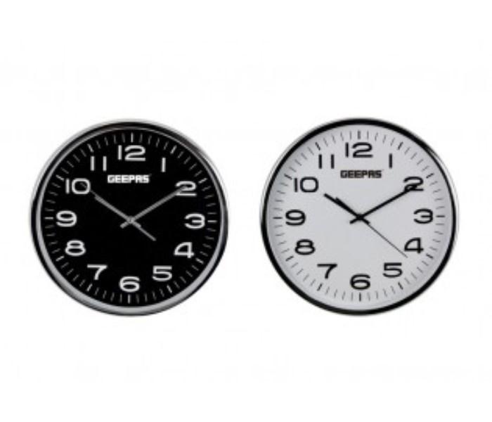 Geepas GWC26016 Wall Clock Black, White - Zoom Image