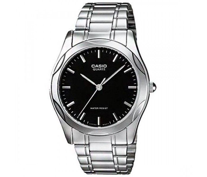 Casio MTP-1275D-1ADF Mens Analog Watch Silver and Black - Zoom Image