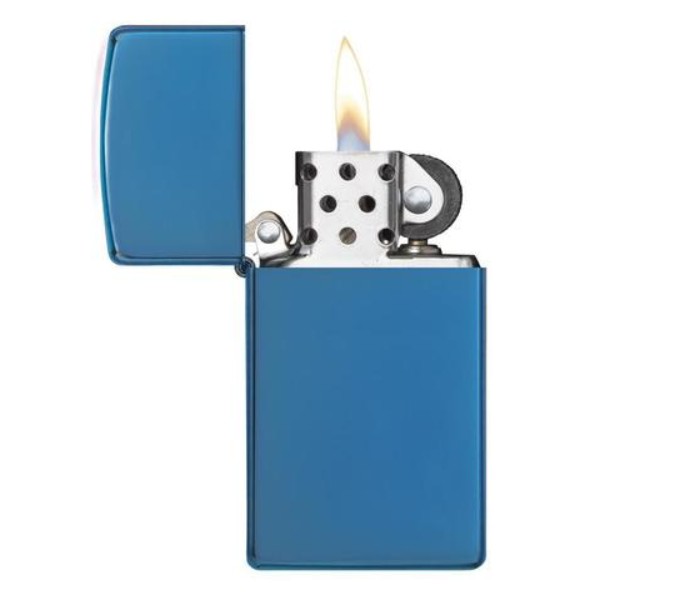 Zippo 20494 Slim Saphhire Lighter Blue - Zoom Image 1