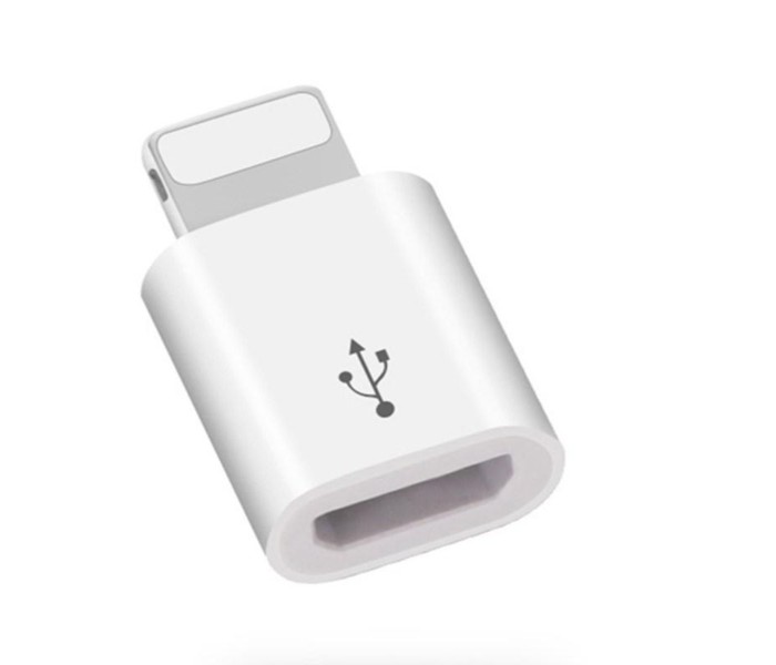 Micro to 8 Pin Lightning USB Converter for iPad, iPod, iPhone All Apple Devices UC0231 Multicolor - Zoom Image 1