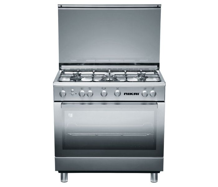 Nikai U9065IT Free Standing Gas Cookers Silver - Zoom Image