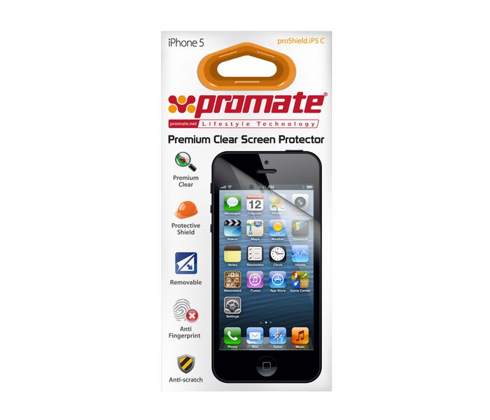 Promate ProShield.iP5C Premium Clear Screen Protector, Clear - Zoom Image 1