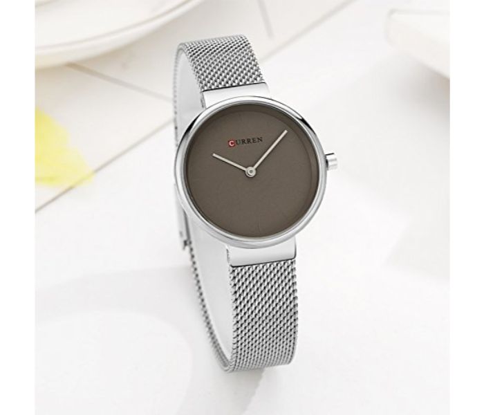 Curren 9016 Stylish Quartz Watch For Women Silver and Grey - Zoom Image 1