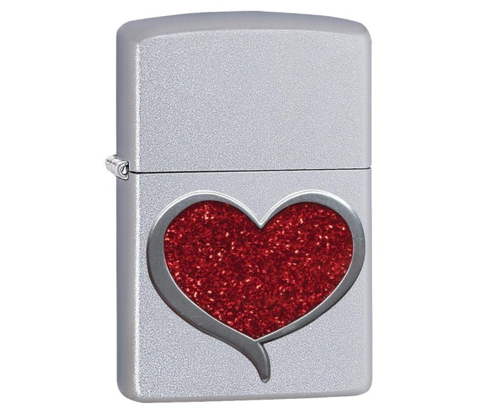 Zippo 29410 205 Glitter Heart Lighter Silver - Zoom Image 3