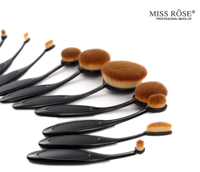 Miss Rose 7201-191M Professional 10 Piece  Makeup Brush Set - Zoom Image 2