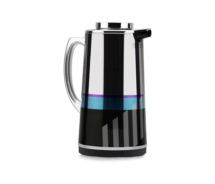 Royalford RF7948 1.6 Litre Silver Figured Vacuum Flask - Multicolor - Zoom Image 1