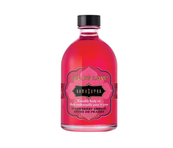 Kamasutra N19664107A Oil Of Love Strawberry Dreams Kissable Body Oil 100 ml - Zoom Image