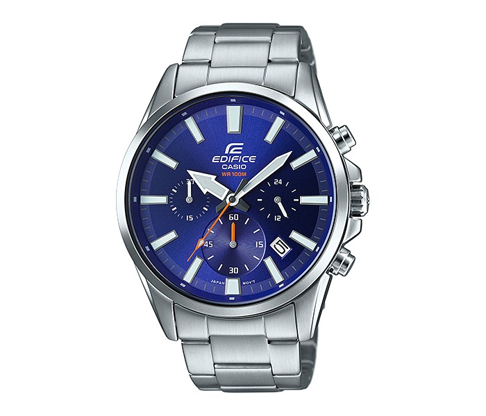 Casio Edifice EFV-510D-2AVUDF Mens Analog Watch Silver and Blue - Zoom Image