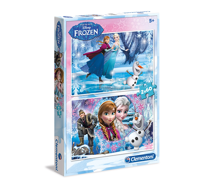 Clementoni 07119 Disney Frozen Ice Queen Puzzle - 2 x 60 Pieces - Zoom Image 2