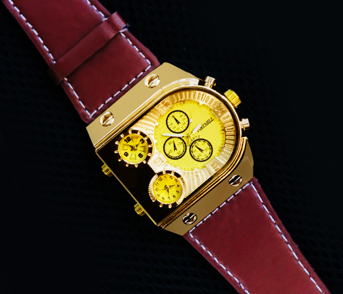 Zistar Trendy Watch with Leather Strap - Zoom Image 3