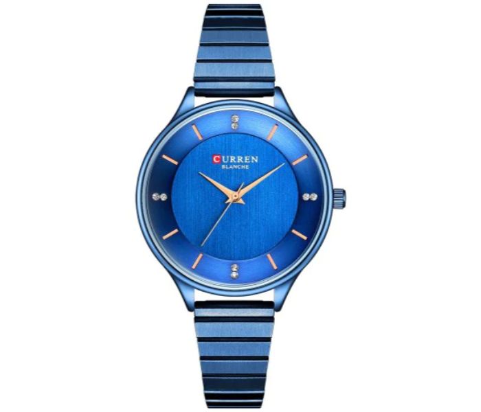 Curren 9041 Analog Quartz Watch For Women Blue - Zoom Image