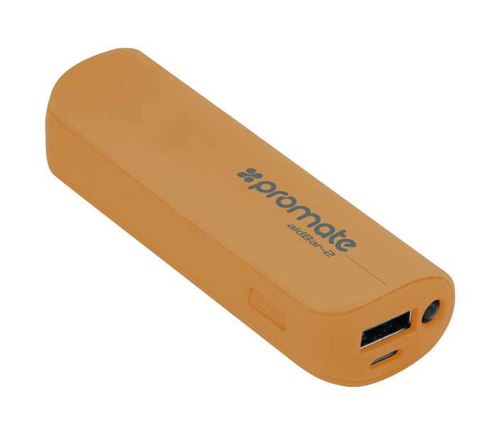 Promate Aid Bar-2 2500 mAh Ultra Compact Universal Power Bank, Gold - Zoom Image 7