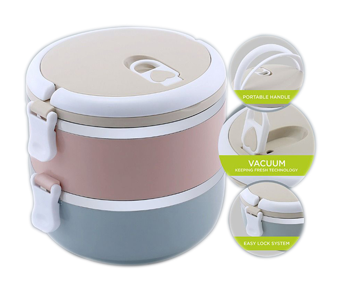 Royalford RF9294 2-Layer Round Lunch Box - Zoom Image