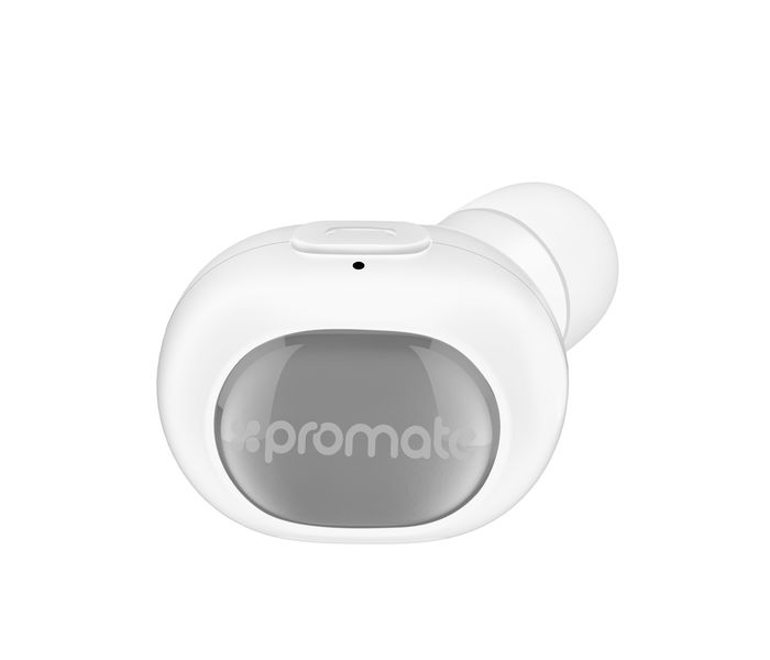 Promate Halo Lightweight Universal Wireless Mono Earphone, White - Zoom Image 8