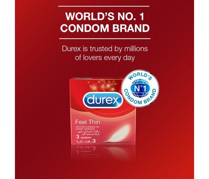 Durex Condoms 3 Pcs - Feel Thin - Zoom Image 1