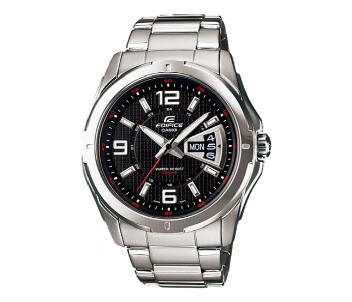 Casio Edifice EF-129D-1AVUDF Mens Analog Watch Silver and Black - Zoom Image