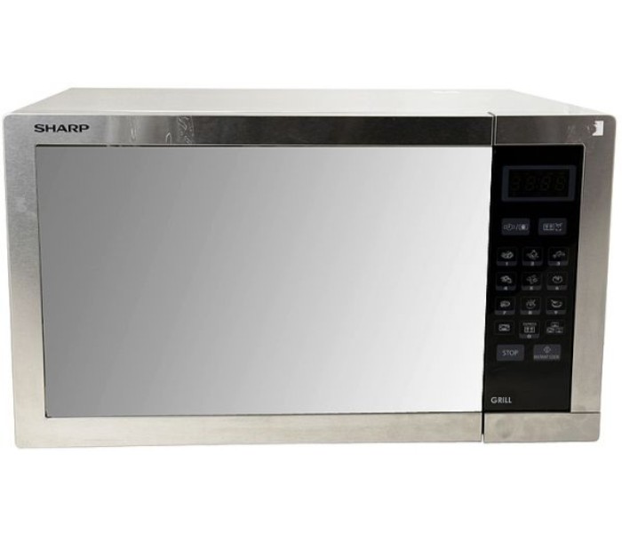 Sharp R77ATST 34 Litre Microwave Oven with Grill Silver - Zoom Image 3