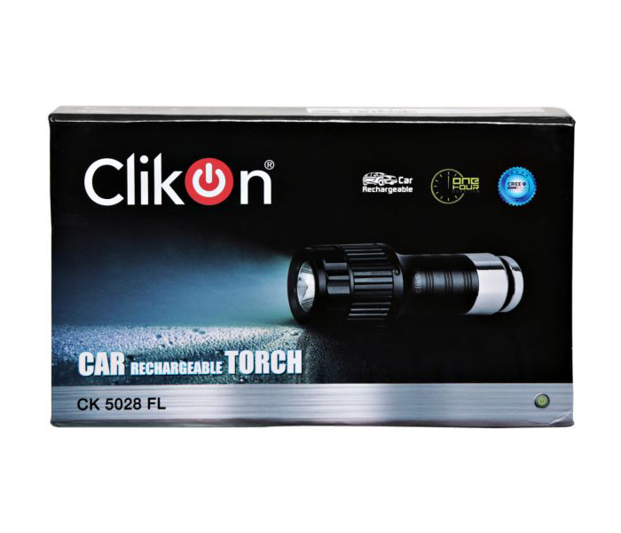 Clikon CK5028 Car Rechargeable LED Flash Light - Black - Zoom Image 2