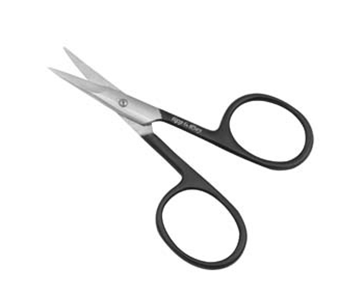 Tips & Toes TT-208Blk Stainless Steel Nail and Cuticle Curved Scissors - Black - Zoom Image 1