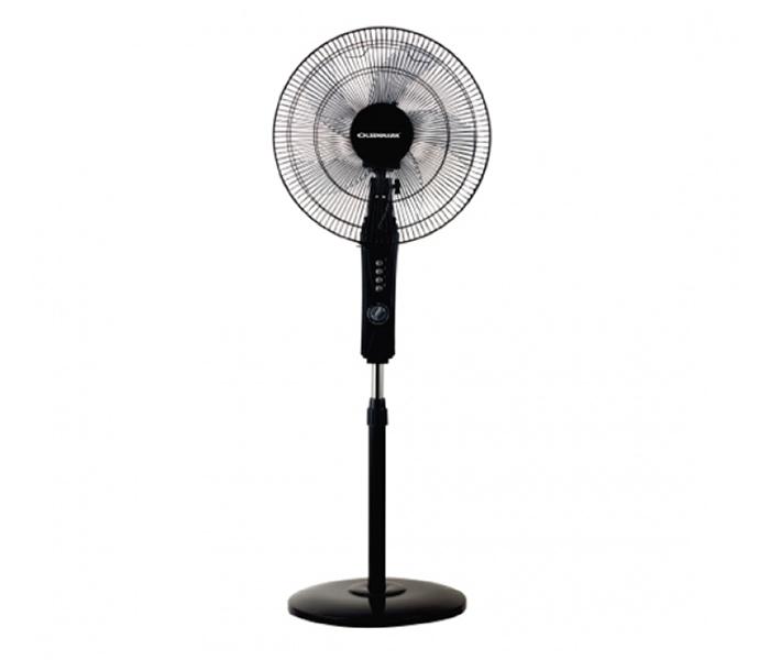 Olsenmark OMF1738 16-inch 3 Speed Stand Fan with Timer - Black - Zoom Image 1