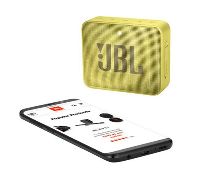 JBL GO 2 Rechargeable Waterproof Bluetooth Speaker - Lemonade Yellow - Zoom Image 3