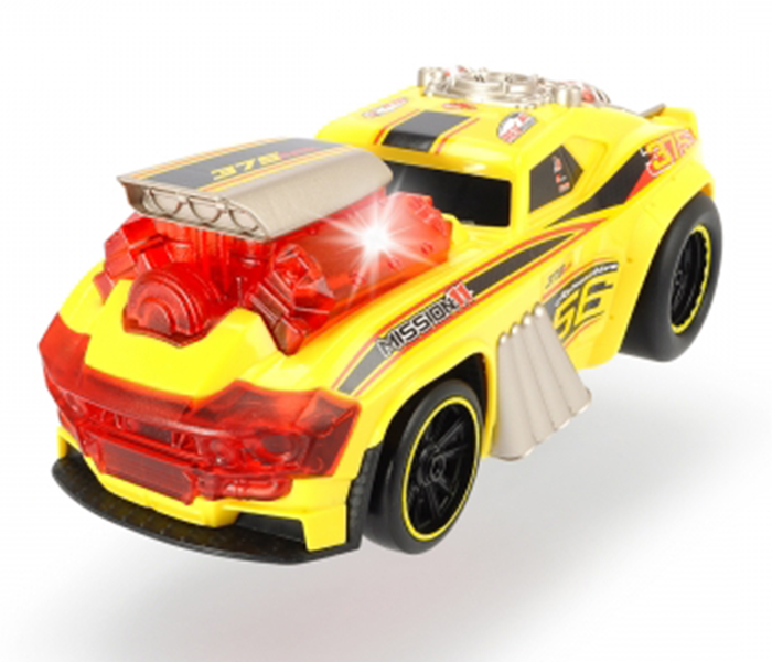 Dickie 203765001 24CM Skull Racer Light & Sound Racing Car - Yellow - Zoom Image 1