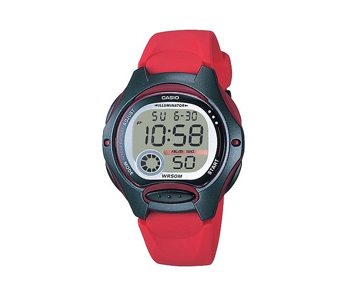 Casio LW-200-4ADF Womens Digital Watch Red - Zoom Image