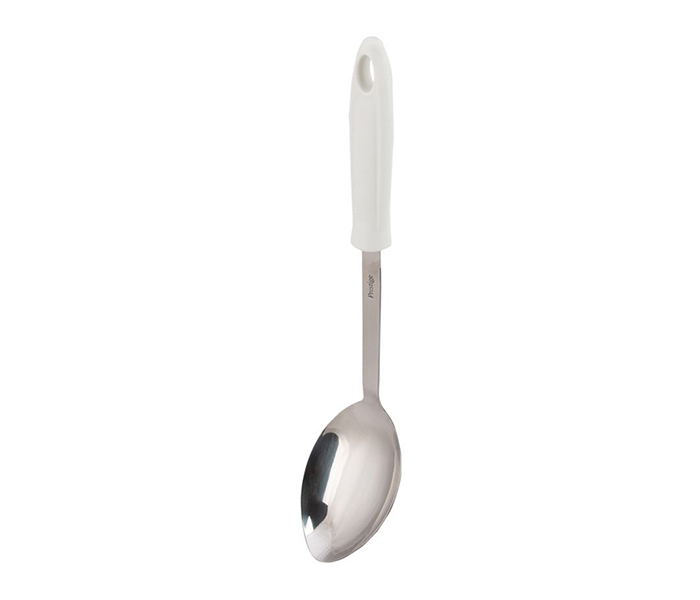 Prestige PR54402 Stainless Steel Head Basic Solid Spoon, Silver & White - Zoom Image 2