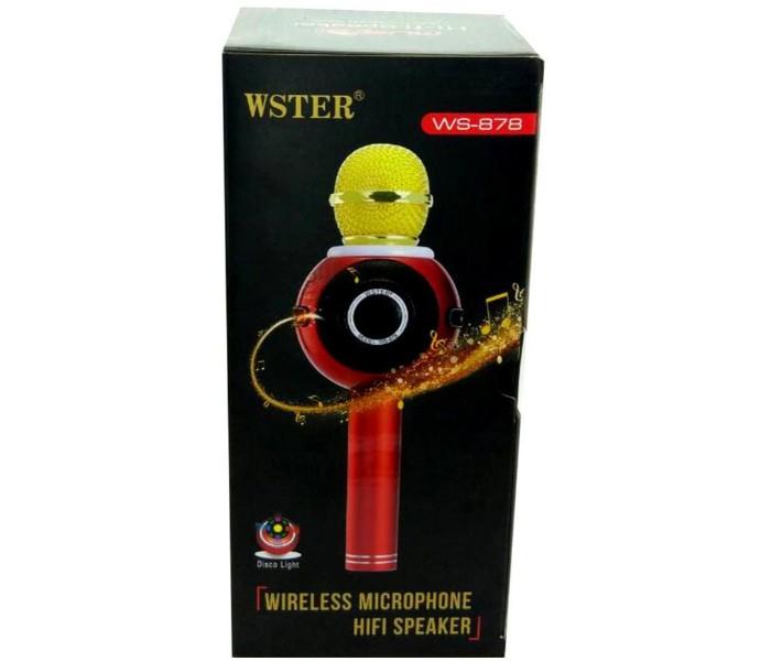 WSTER Wireless Handheld Karaoke Microphone Bluetooth WS 878  - Zoom Image 2