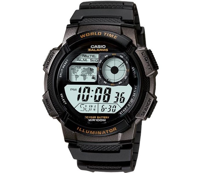 Casio AE-1000W-1ADF Mens Sports Digital Watch Black - Zoom Image 3