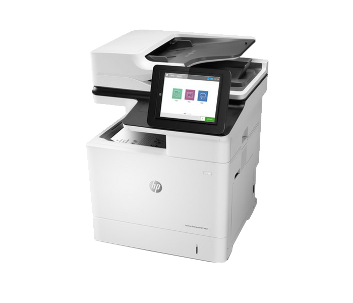 HP M631dn LaserJet Enterprise Multifunction Laser Printer - White - Zoom Image 4