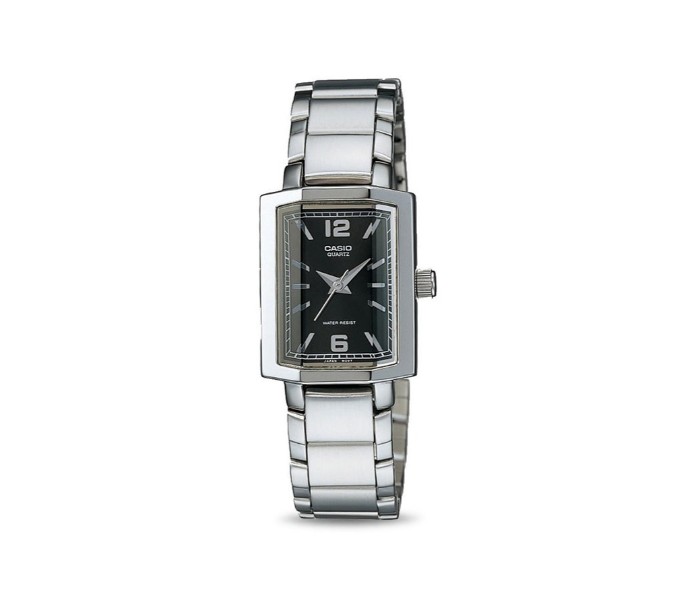 Casio LTP-1233D-1ADF (CN) Womens Analog Watch Black and Silver - Zoom Image 2