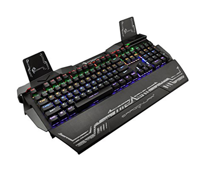 Dragon War GK-010 Steel Wing Optical Switch Gaming Keyboard with LED Effect - Black - Zoom Image 1