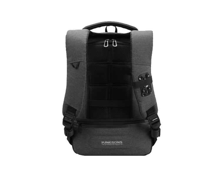 Kingsons KS3149W-DG Smart 15.6-inch Backpack with USB Port - Dark Grey - Zoom Image 1