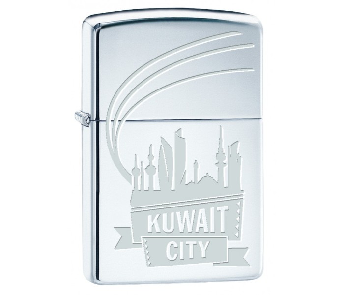 Zippo MP326681 250 Kuwait City Lighter Silver - Zoom Image