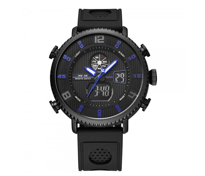 Weide WH-6106PU Analog and LCD Digital Watch Black and Blue - Zoom Image 4