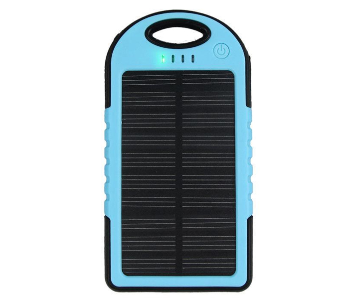 GK Genuine 10,000 mAh Solar Power bank for all Device - Blue - Zoom Image 2