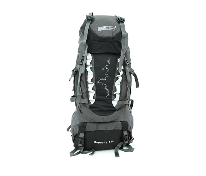 Para John PJMB8314 55 Litre Mountain Bag - Black & Grey - Zoom Image